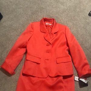 Le Suit  2 piece suit - tropical blooms papaya